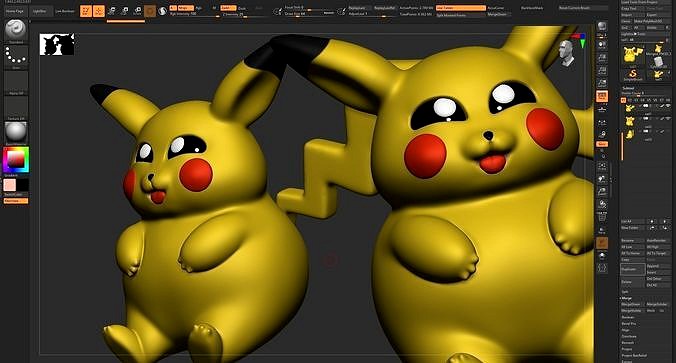 Fat baby Pikachu | 3D