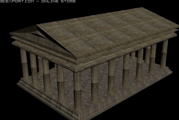 Greek temple 3D Model
