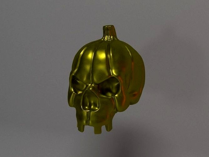 Skull Pumpkin  | 3D