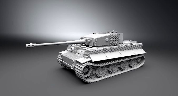 Tiger Late Zimmerit Scale model | 3D