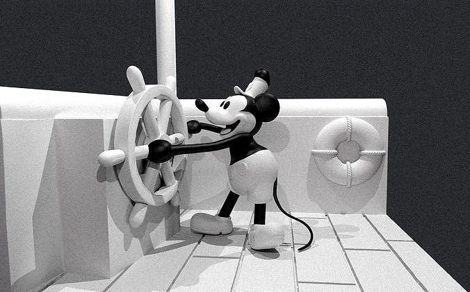 MICKEY MOUSE STEAMBOAT WILLIE 1928 | 3D