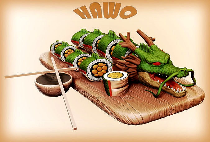 Shenron Sushi | 3D