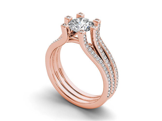 engagement ring diamand | 3D