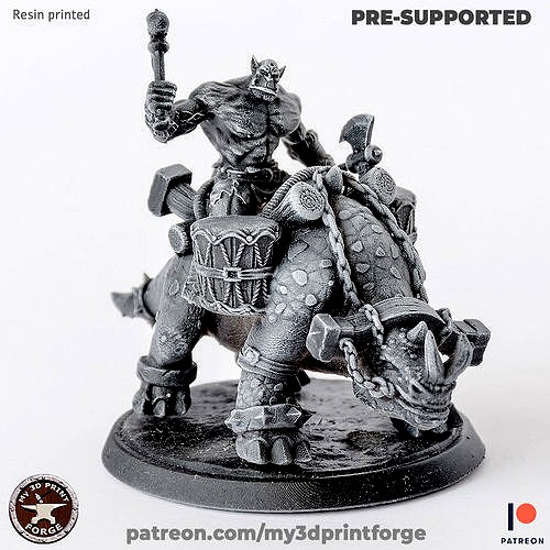 Orc War Drummer | 3D