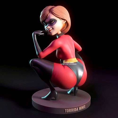 Elastigirl crouching | 3D