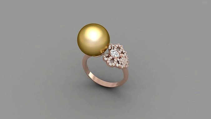 Pearl ring | 3D
