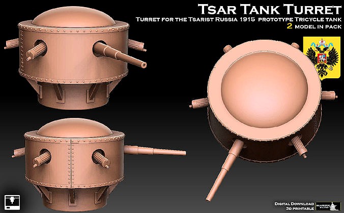 Tsar Tank Turret | 3D