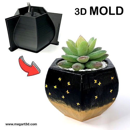 3D Printing Pot Mold - Include pot file | 3D