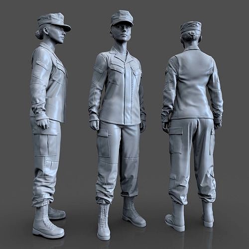 Army woman | 3D