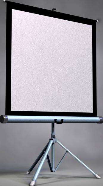 Projector Screen 3D Model