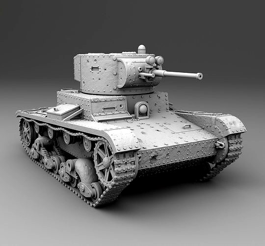 USSR tank T-26 | 3D