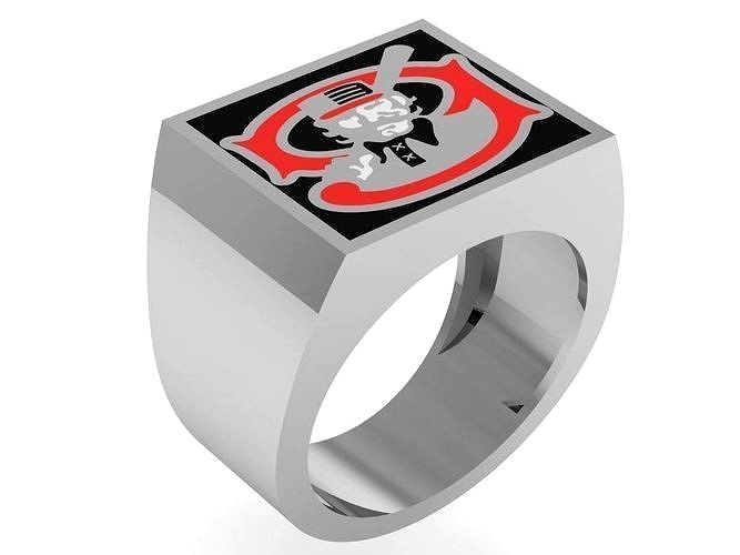 Signet Ring With Baseball Icon 1530 | 3D