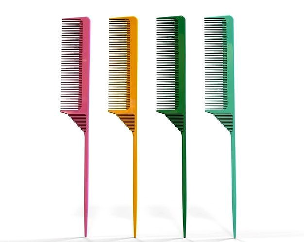 Rat Tail Hair Comb | 3D