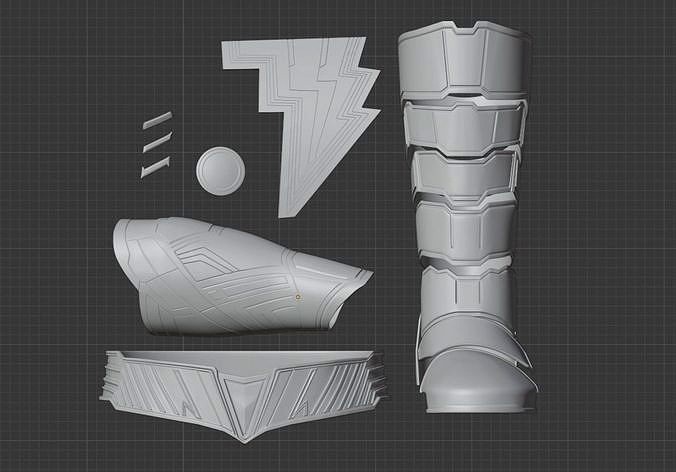 Shazam Fury of the Gods Complete Armor Set | 3D