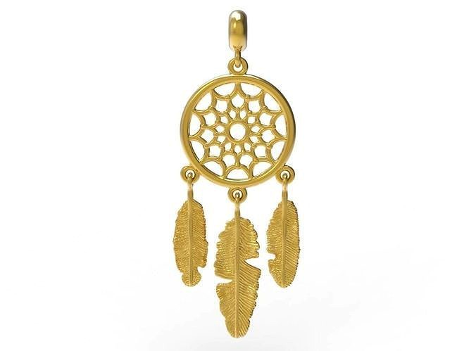 Dream Catcher Pendant | 3D