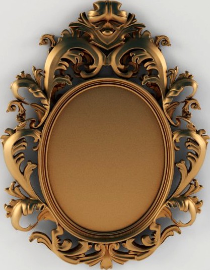 Classic mirror frame 3D Model