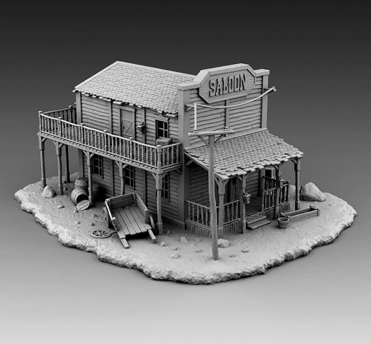 Old saloon | 3D