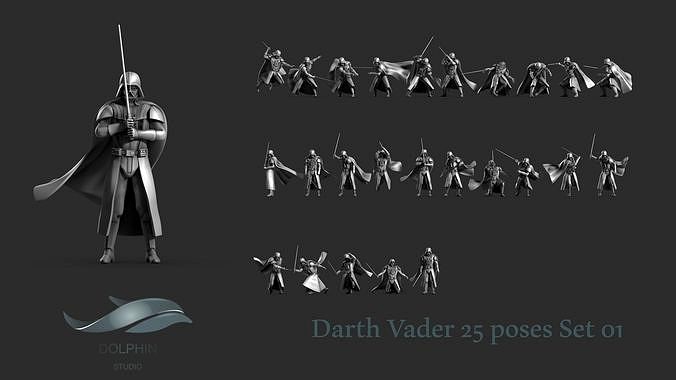 Darth Vader Figure Set 01 | 3D