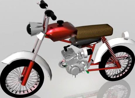 Motorcycle  Karpaty 3D Model