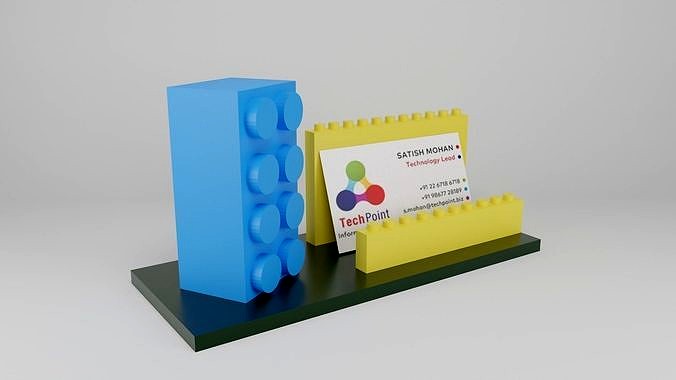 Lego Visiting Card Holder | 3D