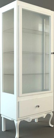 Display Case Cabinet Vitrine 3D Model