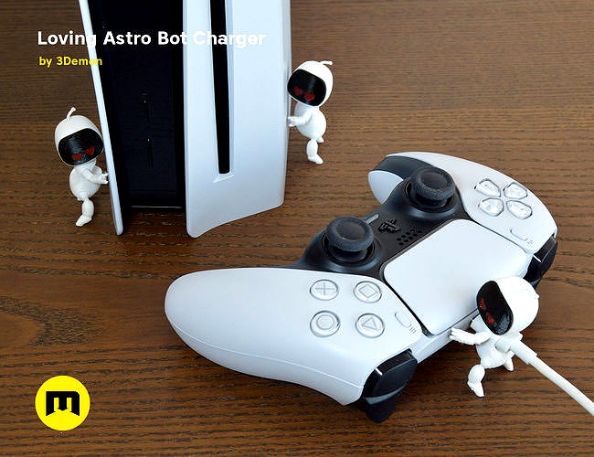 Astro Bot PS5 Controller Charger | 3D