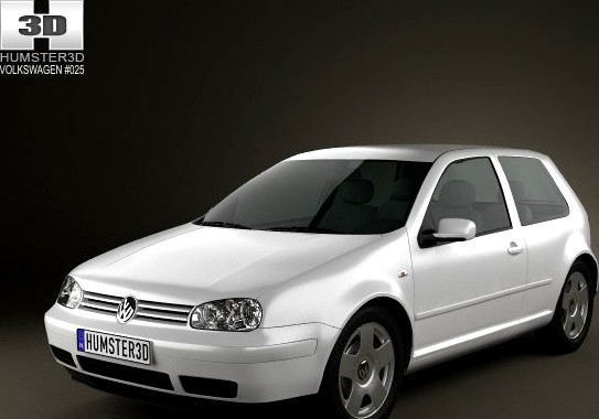 Volkswagen Golf IV 3door 2007 3D Model