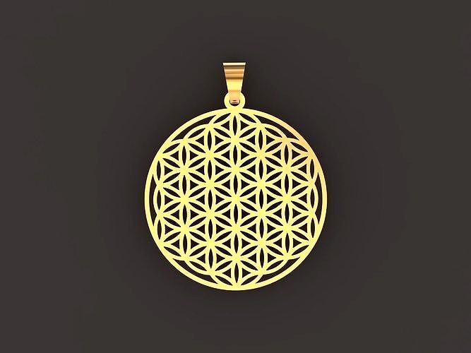 Geometry  Pendant  amulet Flower of Life  | 3D