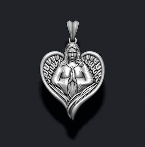 Angel Girl  pendant | 3D