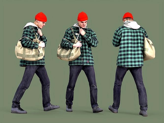 Guy in the Fire Hat Is Walking