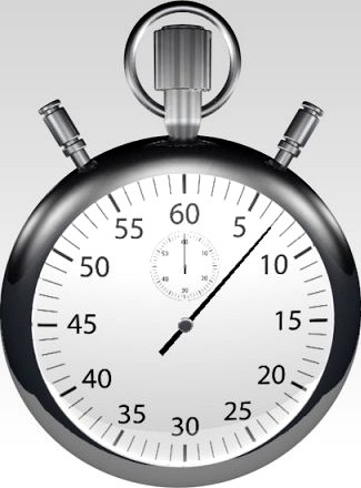 Silver stopwatch 3D Model