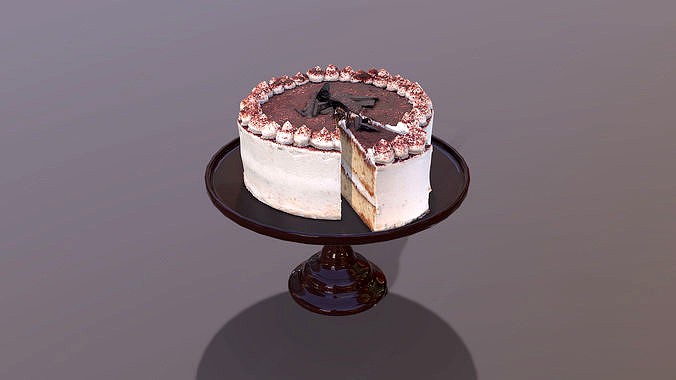 Sliced Tiramisu Cake