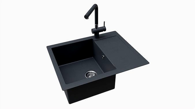 Kitchen Sink Faucet 09 black onyx