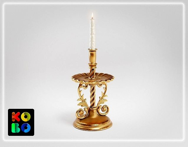 Ornamental Candlestick 02 - 4K