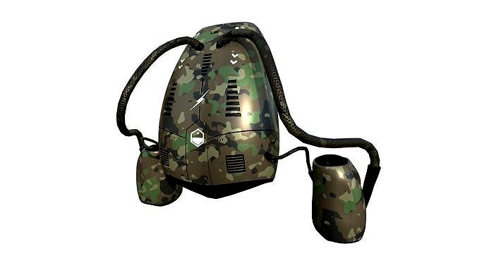 Jetpack I08 Green Camouflage - SciFi Character Design