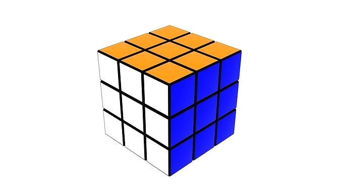 Rubiks Cube With Solving Animation