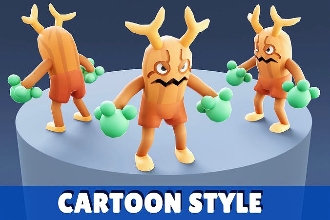 Cartoon Characters - Big Stumpy Warrior