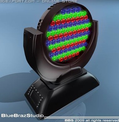 LED moving head 3D Model