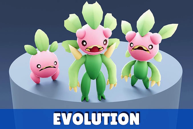 Cartoon Characters - Evolution Pinky Warrior