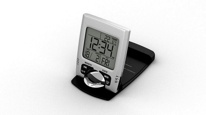 Portable Digital Alarm Clock Radio