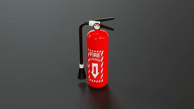 fire extinguisher - low poly