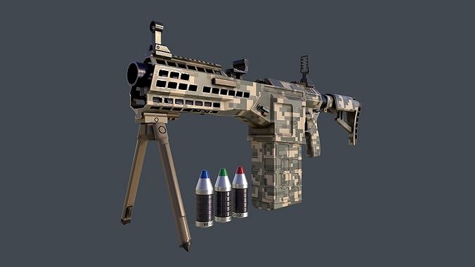Automatic Grenade Launcher Savan Caliber 32mm Pixel
