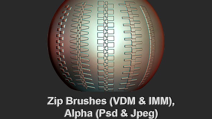 13 Zip Brushes and Alpha Maps