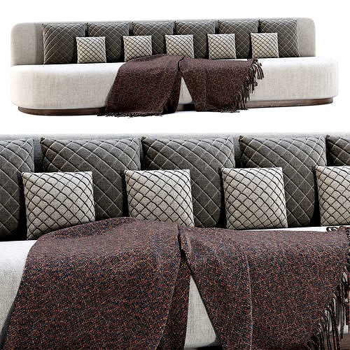 Stefa straight lounge restaurant sofa SC55 by Bpoint Design