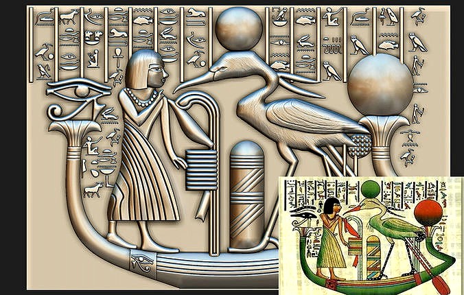 egypt wall pharaoh Benu Bennu Watercolor paper WALL MURAL