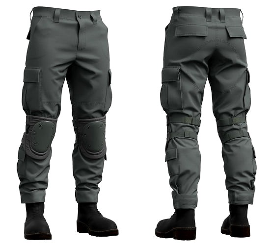 Military Tactical Combat Pants - Marvelous Designer