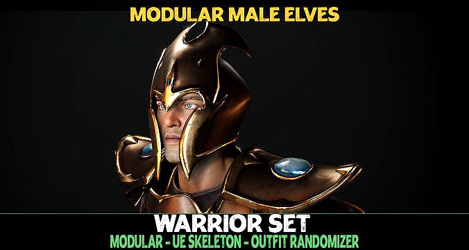 Warrior - Male Elf - Fantasy Elves Collection UE5