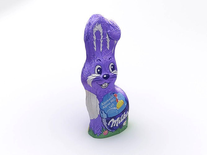Milka Chocolate Bunny 3d model