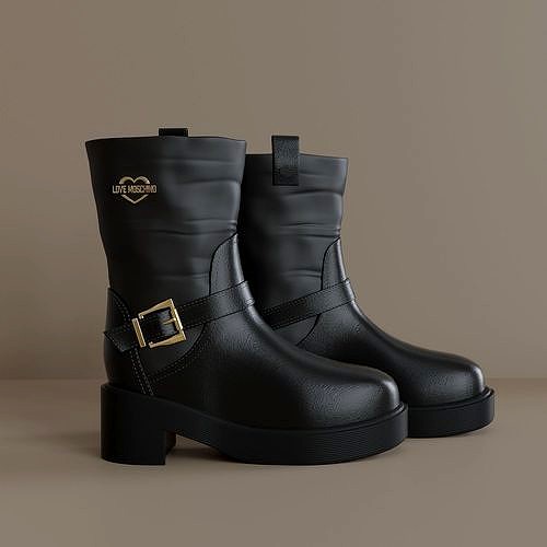 Womens leather ankle boots