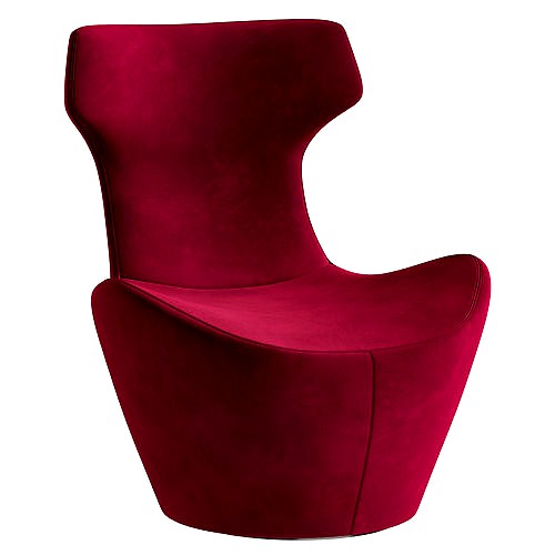 Fabric armchair fabric with armrests by HC28 Cosmo